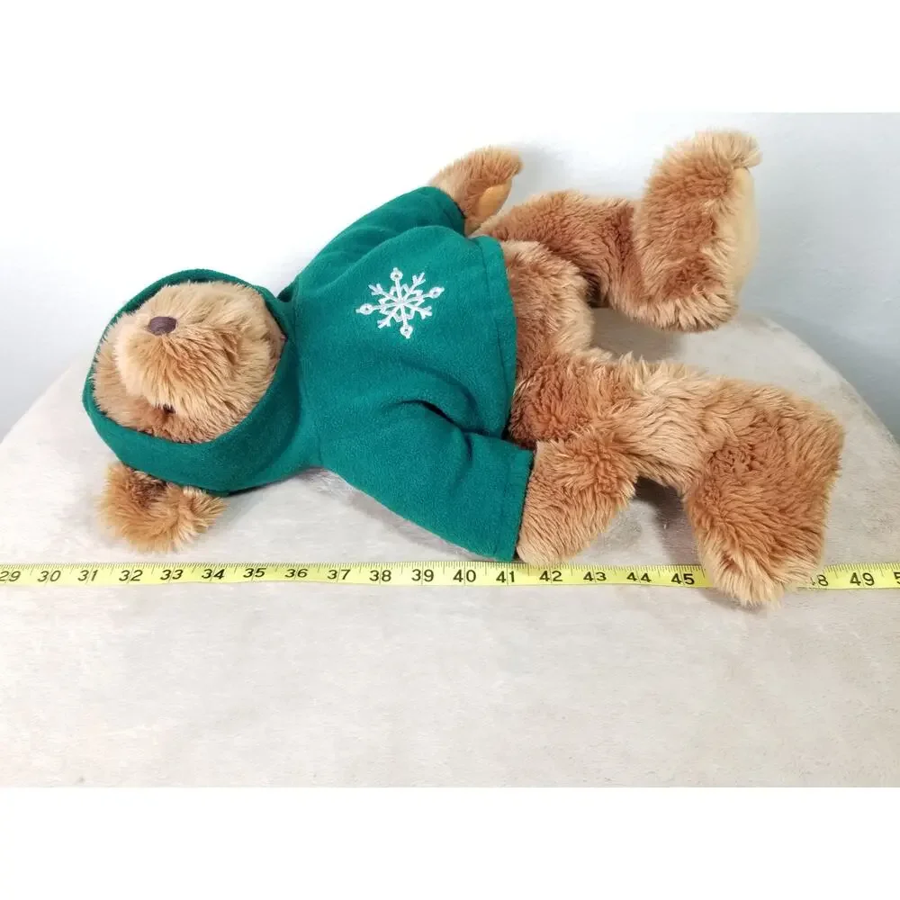 RUSS Teddy Bear Green Hooded Sweatshirt Large 18